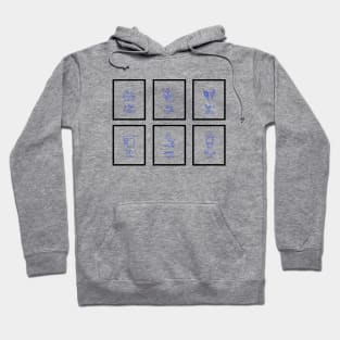 Bathroom Funny six minimalist Hoodie